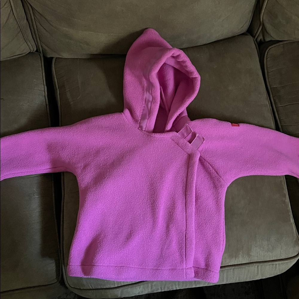 Widgeon Pink Hooded Fleece Jacket